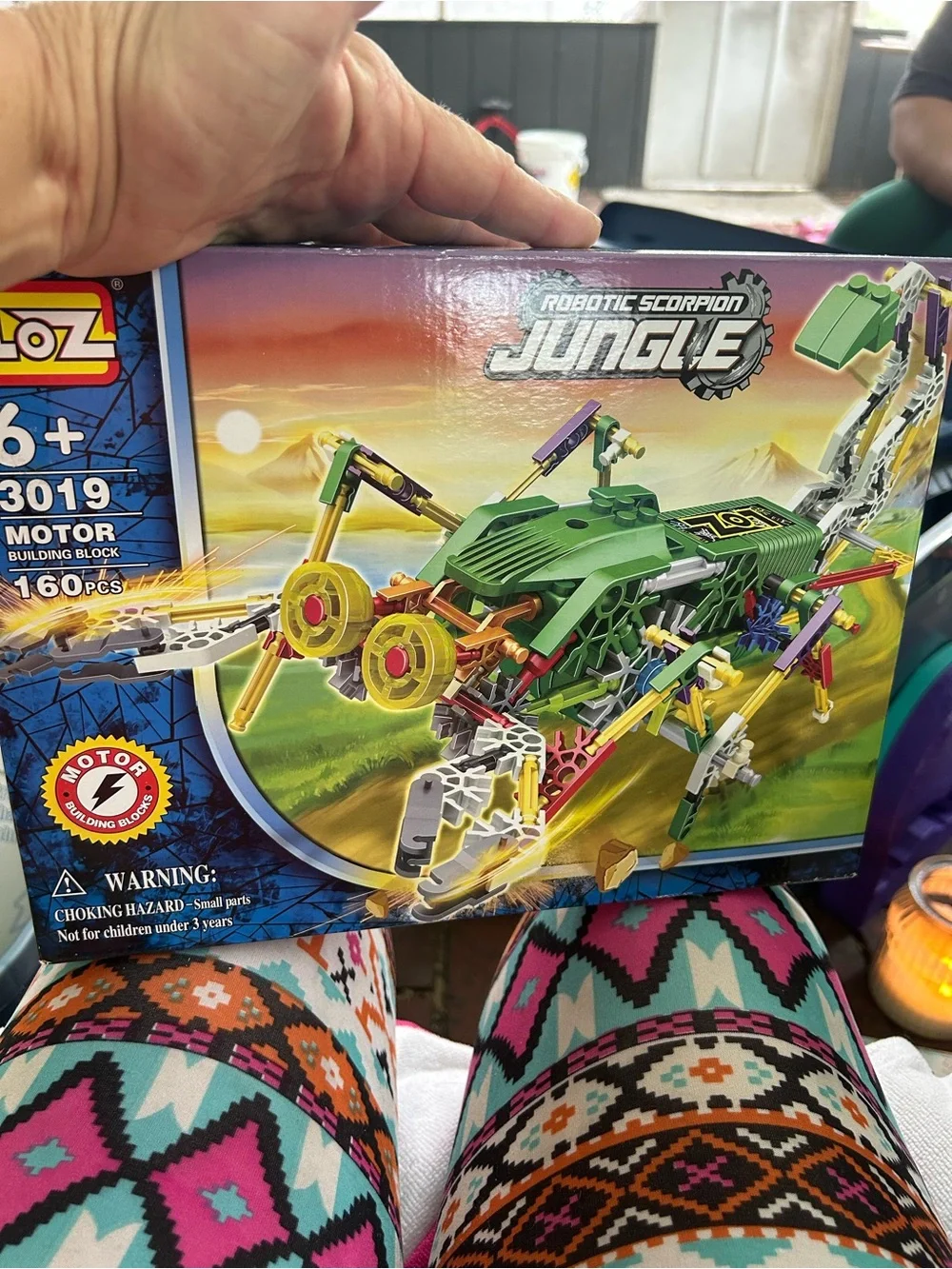 Robotic Scorpion Jungle Motor Building Block Set - Green